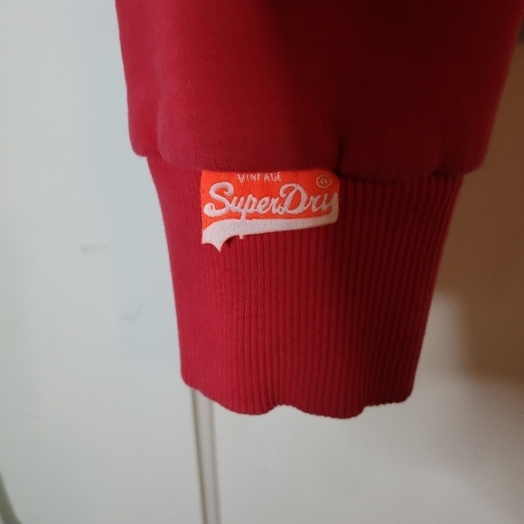 Superdry Red Performance Jacket with Blue Accents - Picture 14 of 15